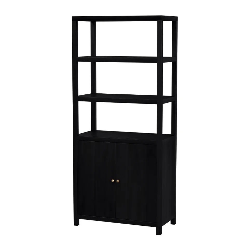 Nora Antique Coffee Etagere Bookcase