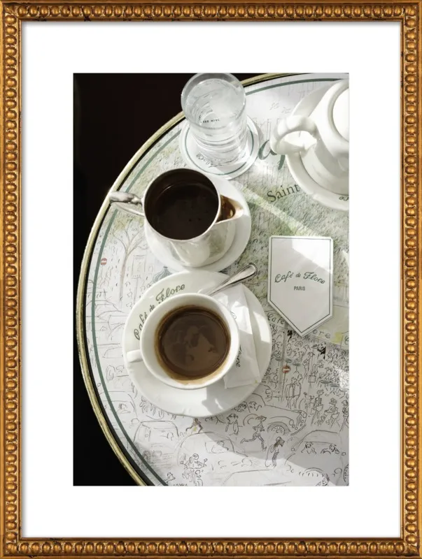 Chocolat chaud au Café de Flore by Lauren & Annael Tolila for Artfully Walls
