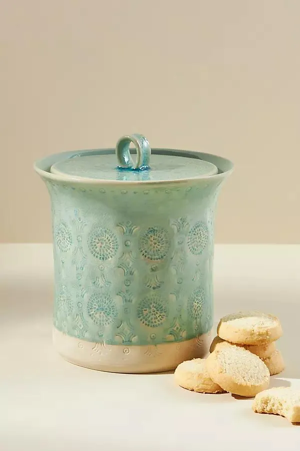 Old Havana Portuguese Stoneware Canister