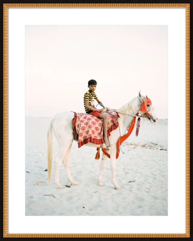 Boy on Horse by Andrew Jacona for Artfully Walls