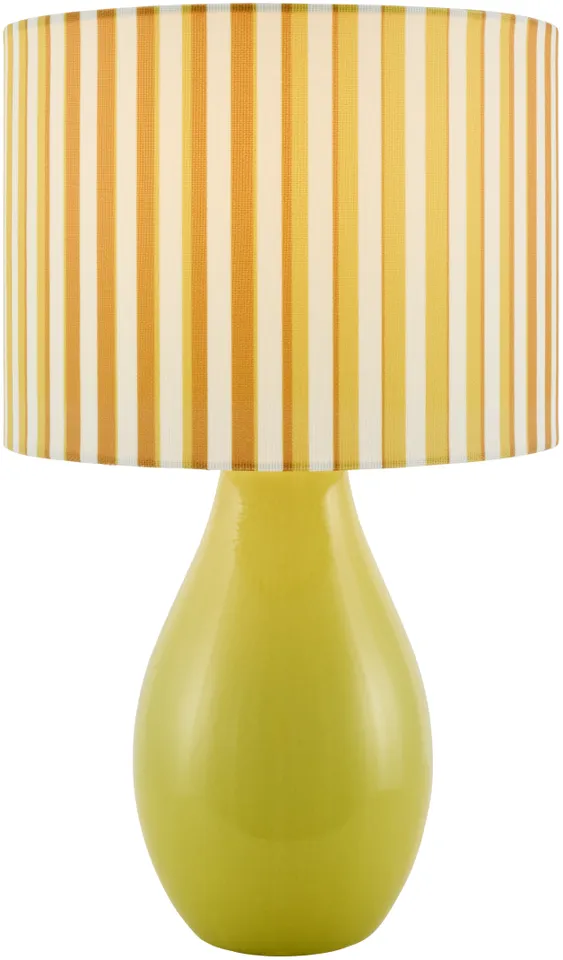 Melbu  Glazed 15"H x 9"W x 9"D Accent Table Lamp