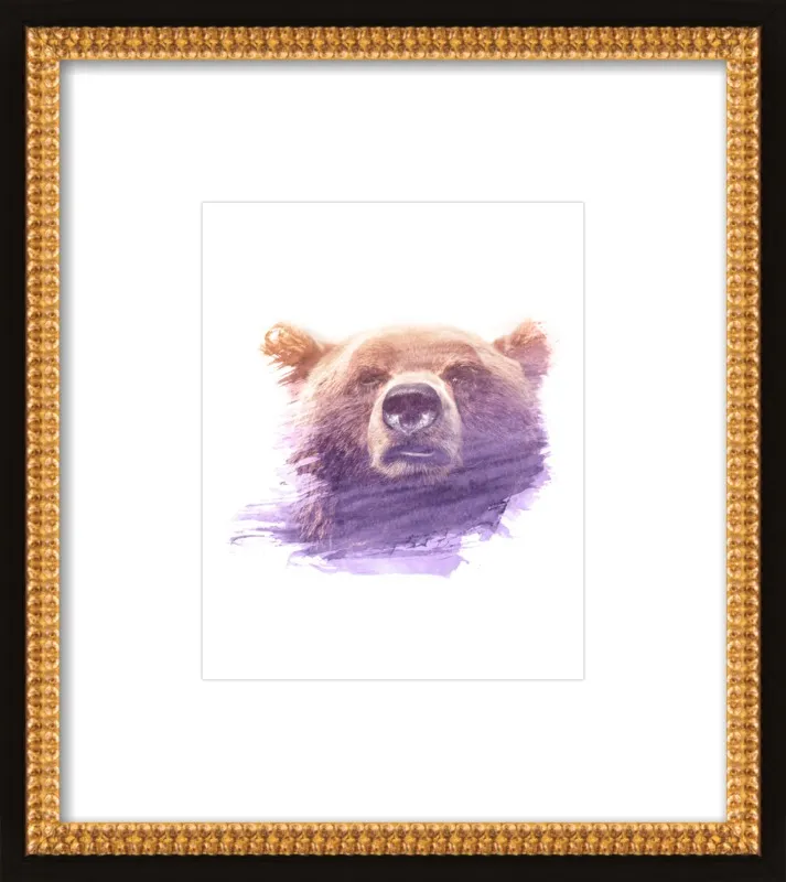BEAR SUPERIMPOSED WATERCOLOR by Emiliano Deificus for Artfully Walls