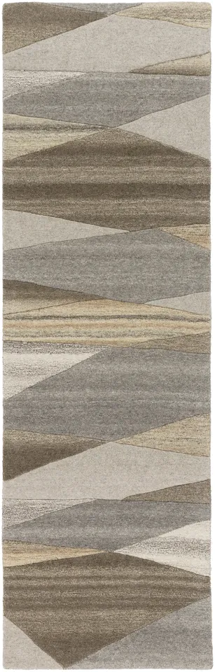 Forum Beige Indoor 3' x 12' Handmade Rug