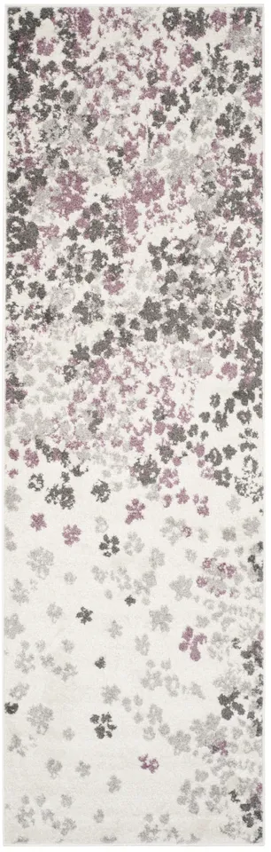 Arlo Home Woven Area Rug, ADR115L, Ivory/Purple,  11' X 15'