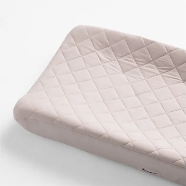 Comfy Tee Whisper Solid Lilac Rose Organic Cotton Jersey Baby Changing Pad Cover
