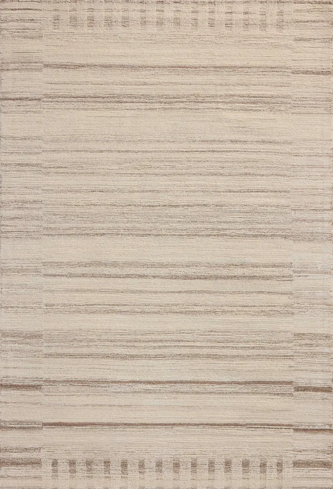 Magnolia Home by Joanna Gaines x Loloi Rae Natural / Oatmeal 2'-6" x 7'-6"