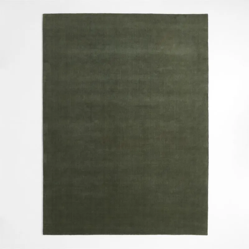 Northbrook Wool Handwoven Green Area Rug 10'x14'