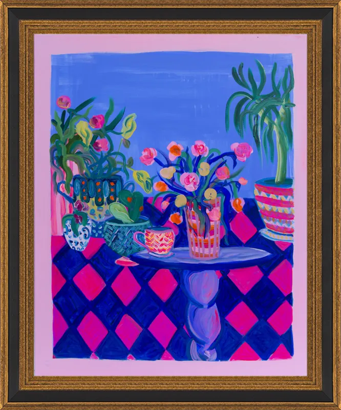 Pots and Plants painting by Davina Shefet for Artfully Walls