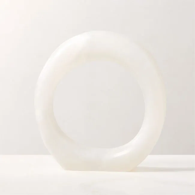 Atmosphere Alabaster Ring Sculpture