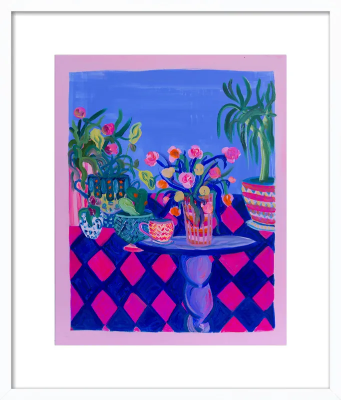 Pots and Plants painting by Davina Shefet for Artfully Walls