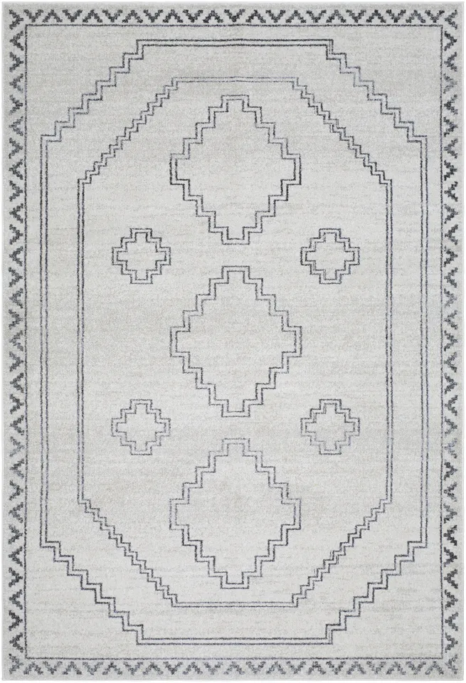 Alpharetta Gray Indoor 9'2" x 12' Machine Woven Rug