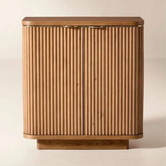 Davison 30" Fluted Warm Oak Cabinet