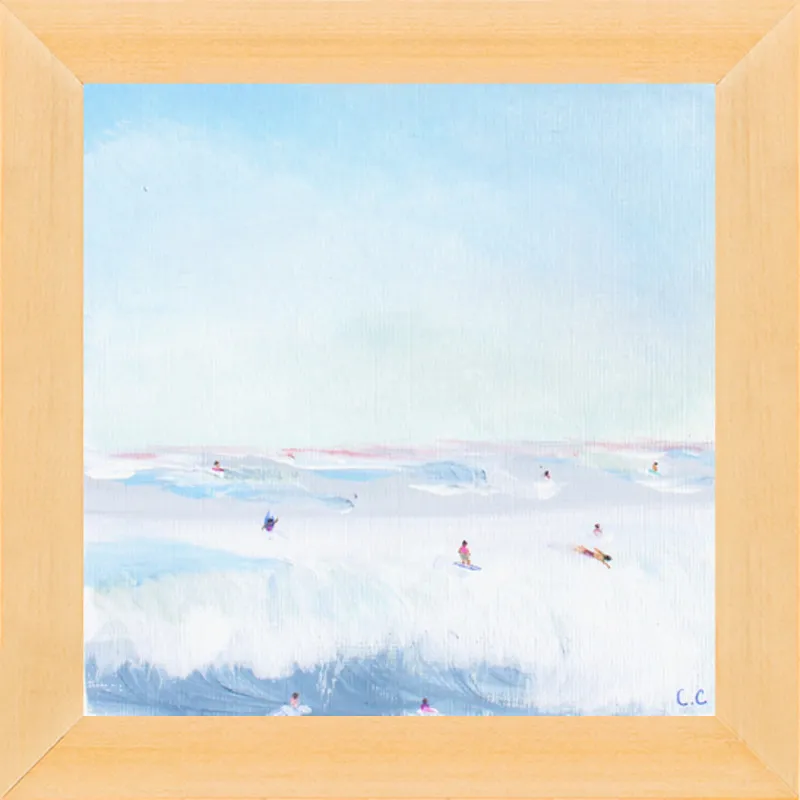 Soft Blue Surf  by Caroline Chriss  for Artfully Walls