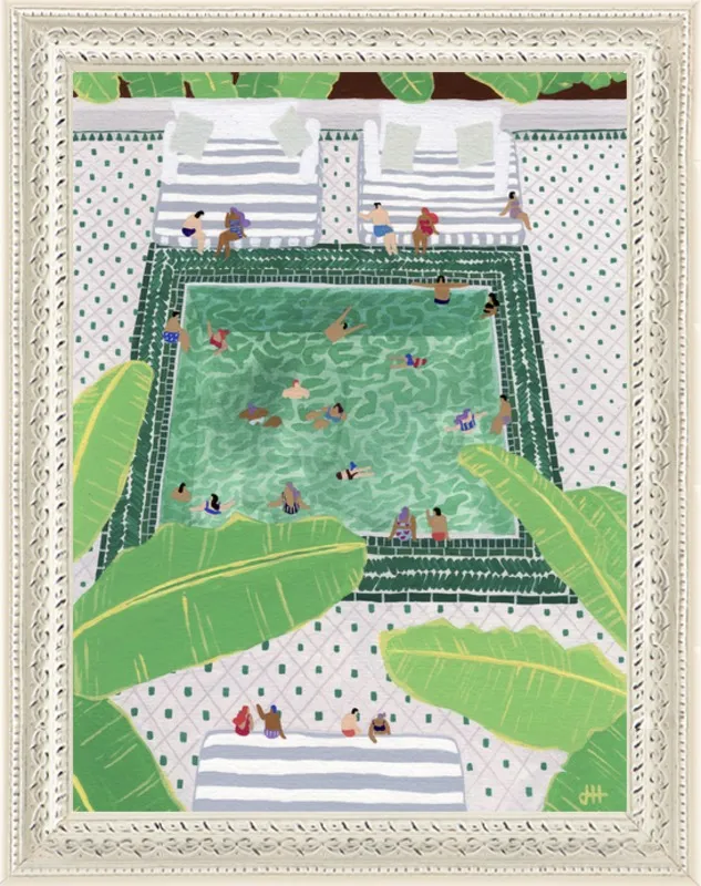 Green Riad by Joanne Ho for Artfully Walls