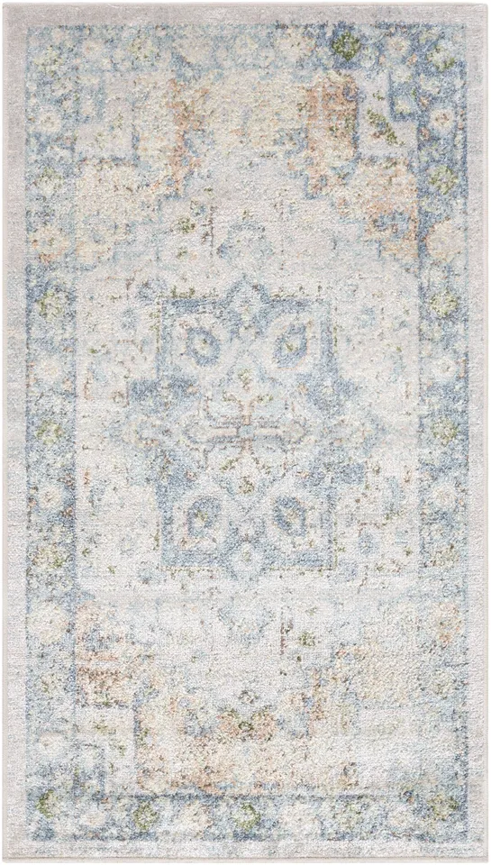 Lillian Beige Indoor 6'7" x 6'7" Machine Woven Rug