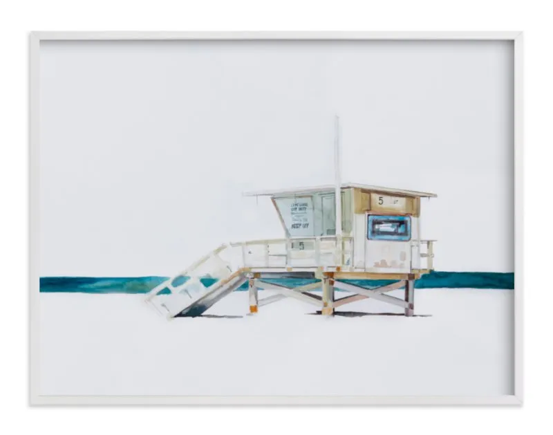 Hermosa Beach Lifeguard Tower Limited Edition Fine Art Print