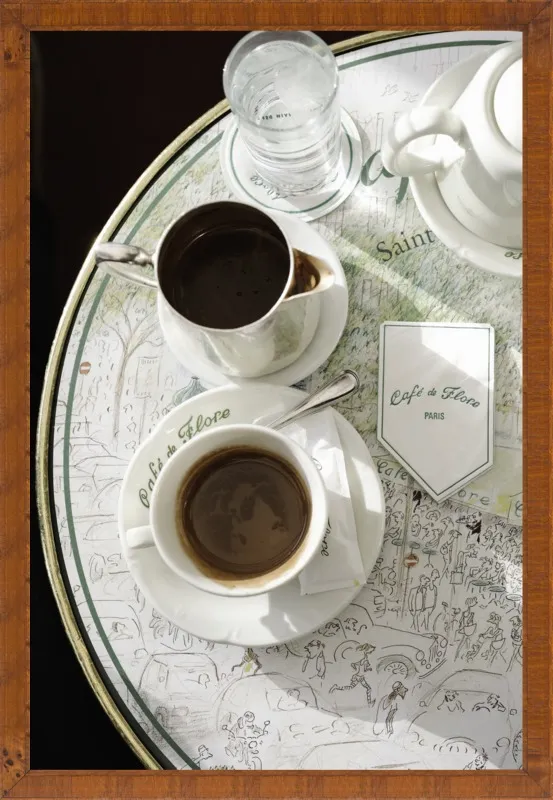 Chocolat chaud au Café de Flore by Lauren & Annael Tolila for Artfully Walls