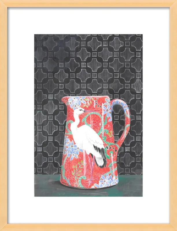 Red Vase by Miri Eshet for Artfully Walls