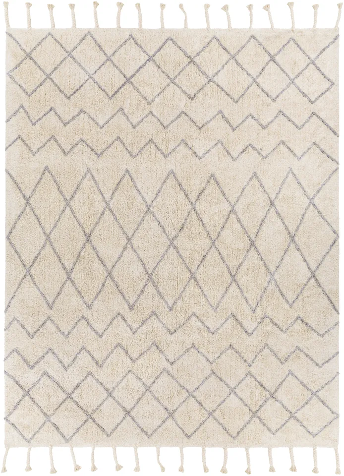 Khemisset Beige Indoor 8' x 10' Handmade Rug
