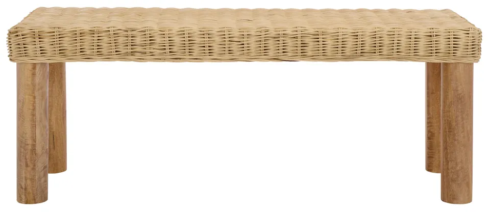 Shazza Weaved Bench - Natural