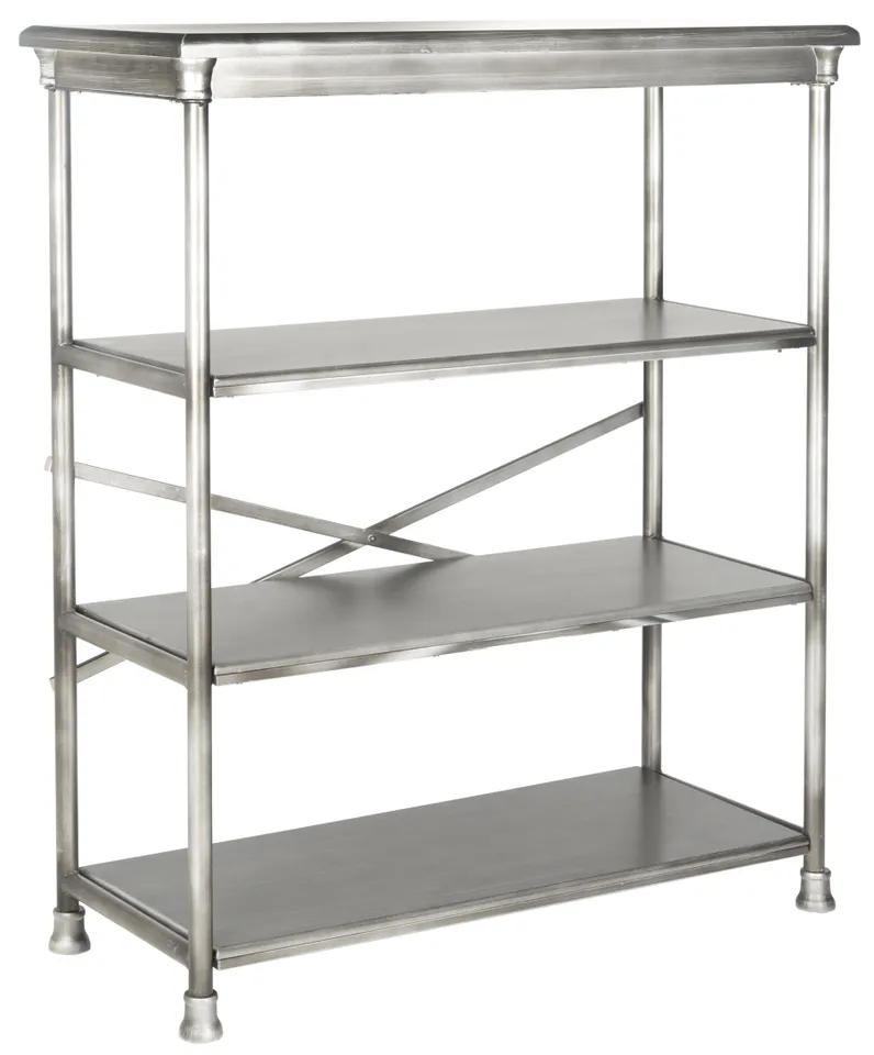 Jamison Large Bookcase - Dark Silver