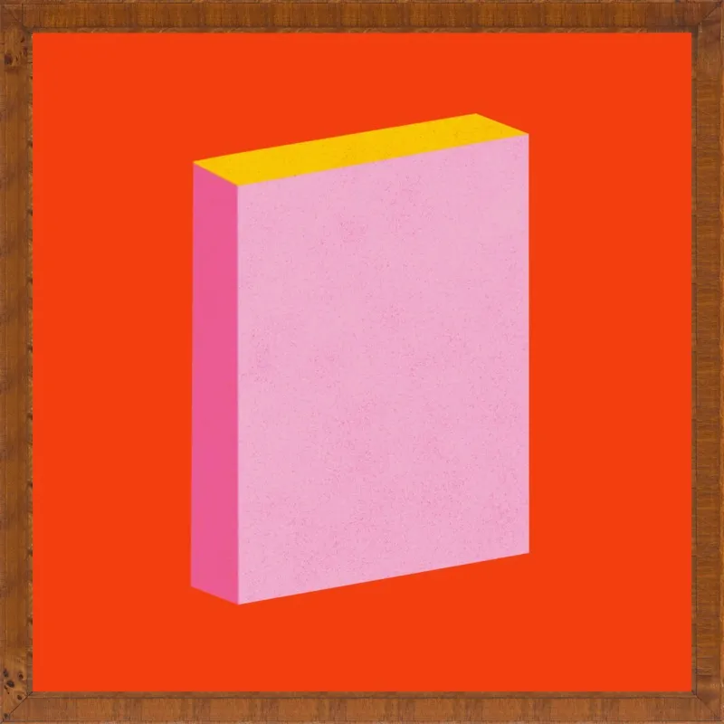 Color Books 3, Scarlet, Pink & Gold by Jessica Poundstone for Artfully Walls