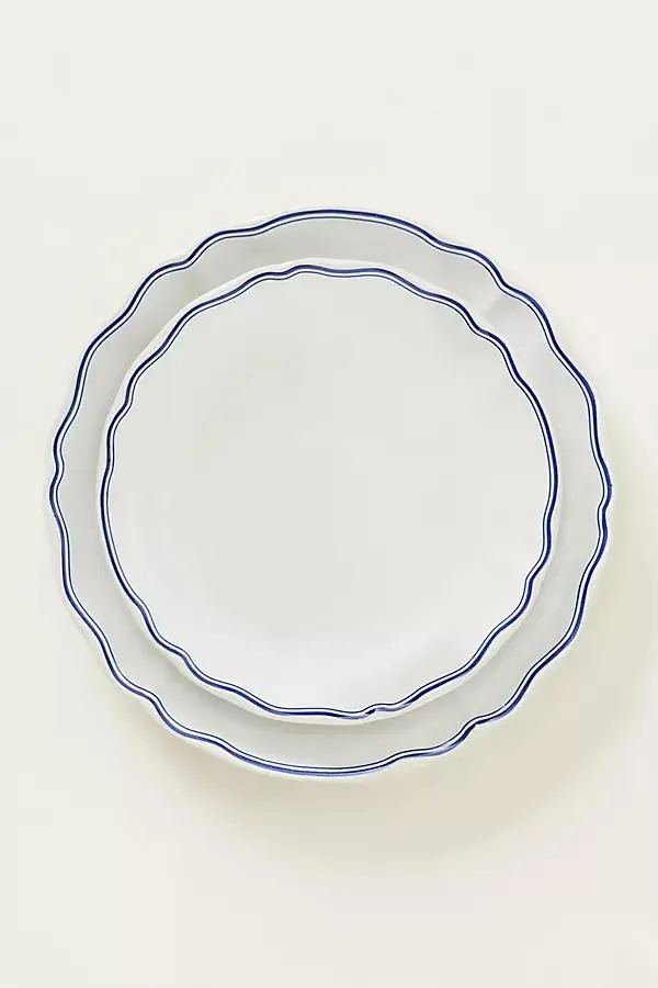 Vila Stoneware Dessert Plate, Set of 4