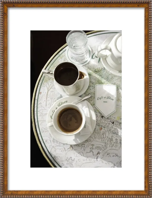 Chocolat chaud au Café de Flore by Lauren & Annael Tolila for Artfully Walls