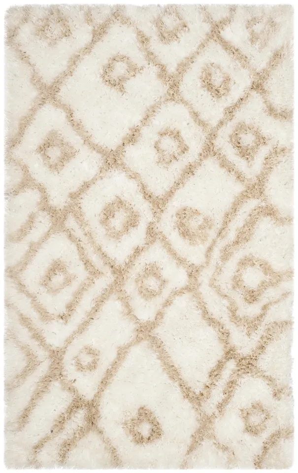Arlo Home Hand Tufted Area Rug, SGT727C, Ivory/Beige,  3' X 5'