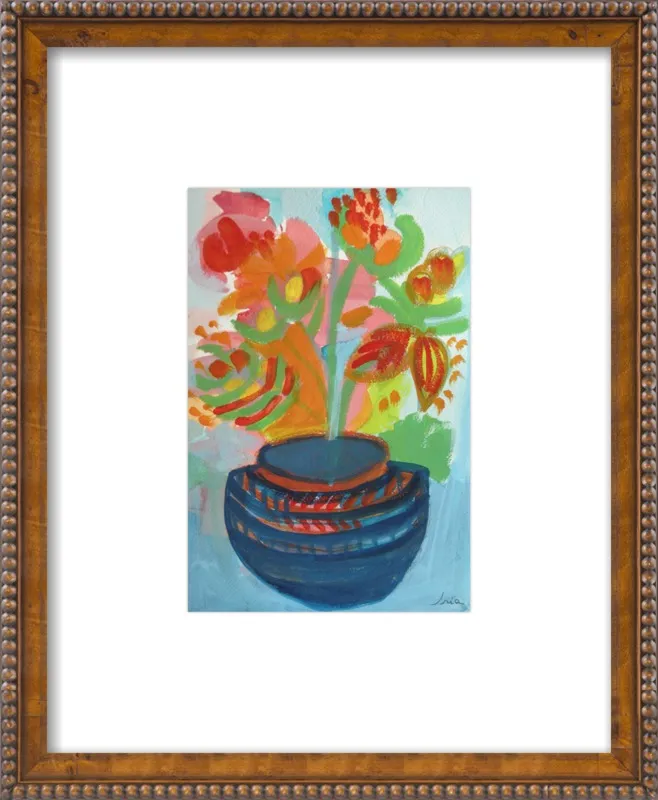 Red Flowers by Iria Fernandez Alvarez for Artfully Walls