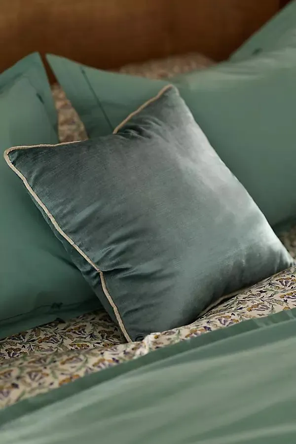 Piped Velvet Pillow