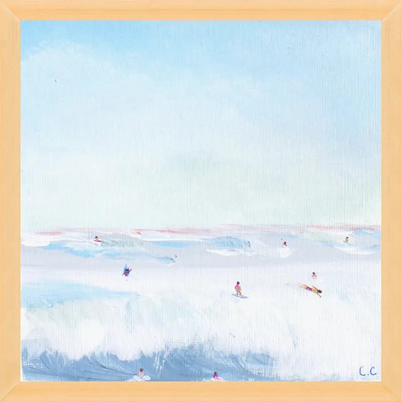 Soft Blue Surf  by Caroline Chriss  for Artfully Walls