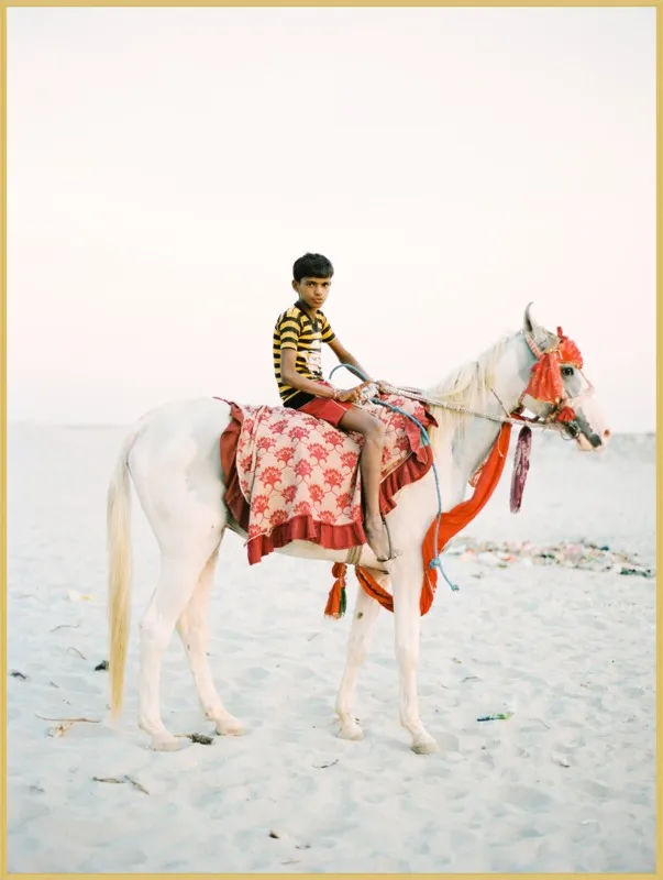 Boy on Horse by Andrew Jacona for Artfully Walls