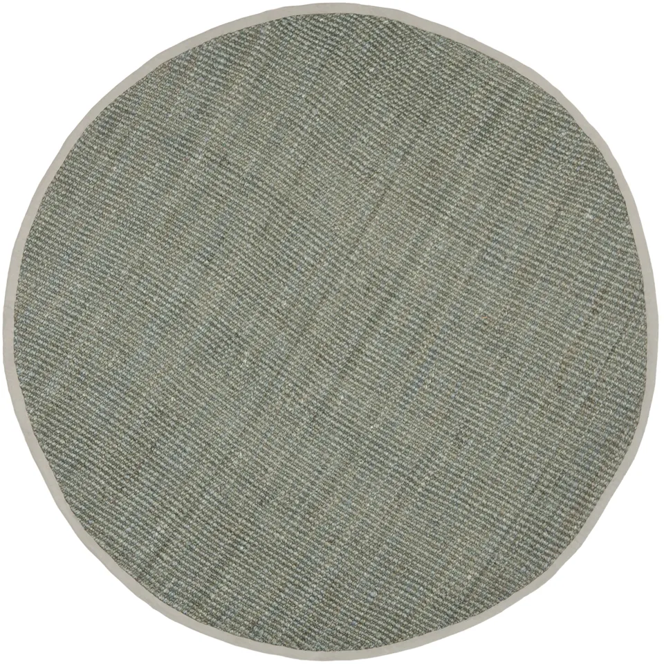 Arlo Home Hand Woven Area Rug, NF730B, Grey,  9' X 9' Round