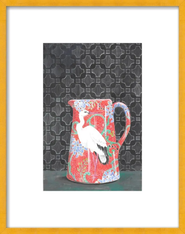 Red Vase by Miri Eshet for Artfully Walls