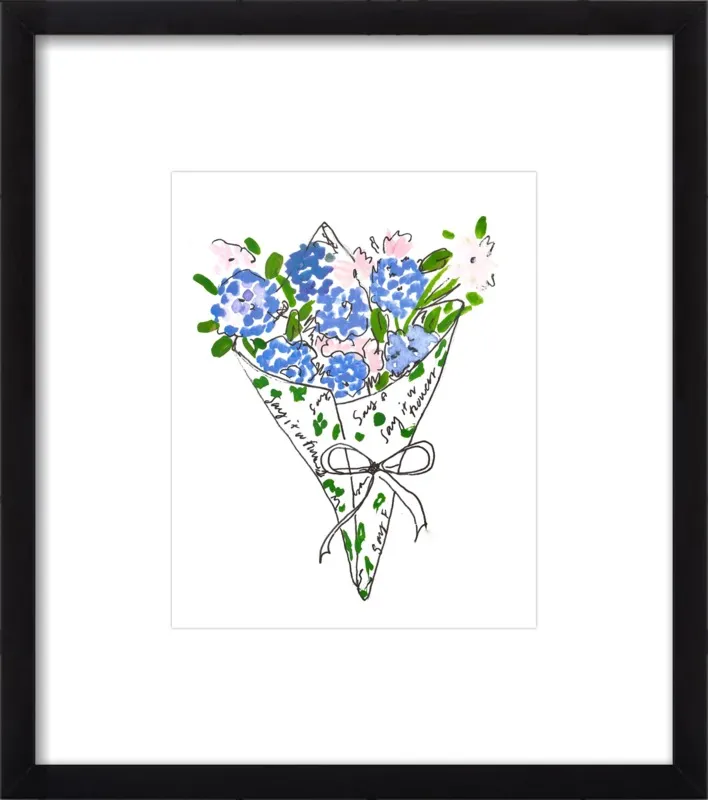 Bodega Flowers in Blue by Larsen McDowell for Artfully Walls