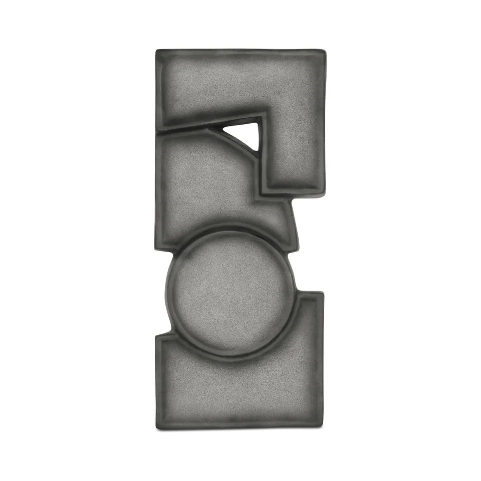 Teo Wall Sculpture Charcoal