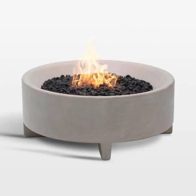 Neighbor ™ Rook Round Stone Natural Gas Fire Table