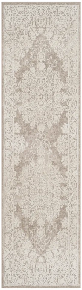 Arlo Home Woven Area Rug, RFT664A, Beige/Cream,  2' 3" X 8'