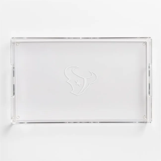 NFL Houston Texans Small Rectangle Acrylic Decorative Tray