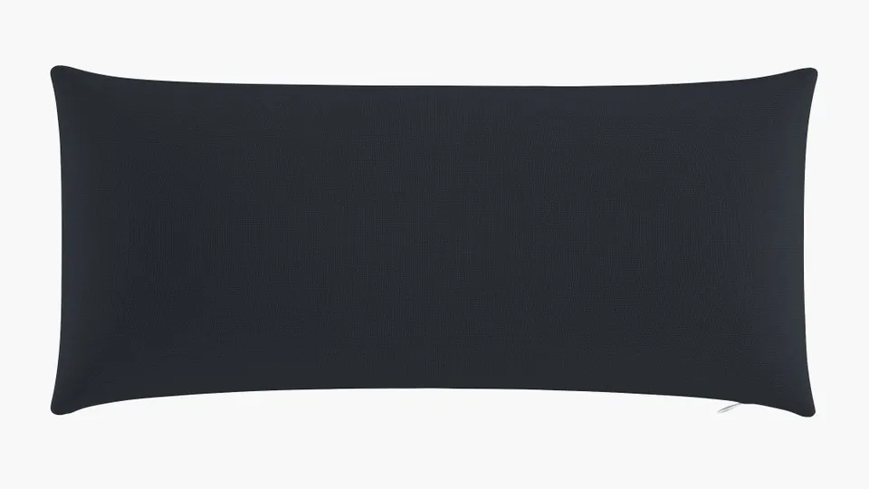 Throw Pillow 14" x 30", Navy Everyday Linen, 14" x 30"