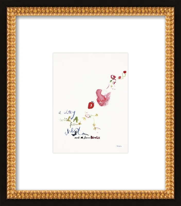 Strawberry Summer Storm by META WRABER for Artfully Walls