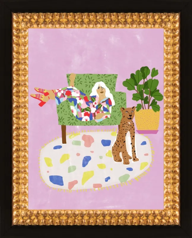 Lady and her tiger by Alja Horvat for Artfully Walls
