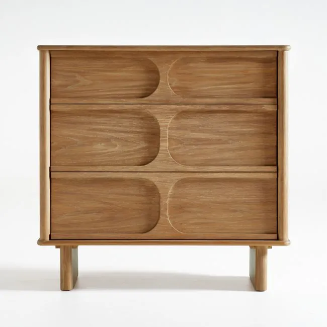 Wes 36" 3-Drawer Wood Kids Dresser