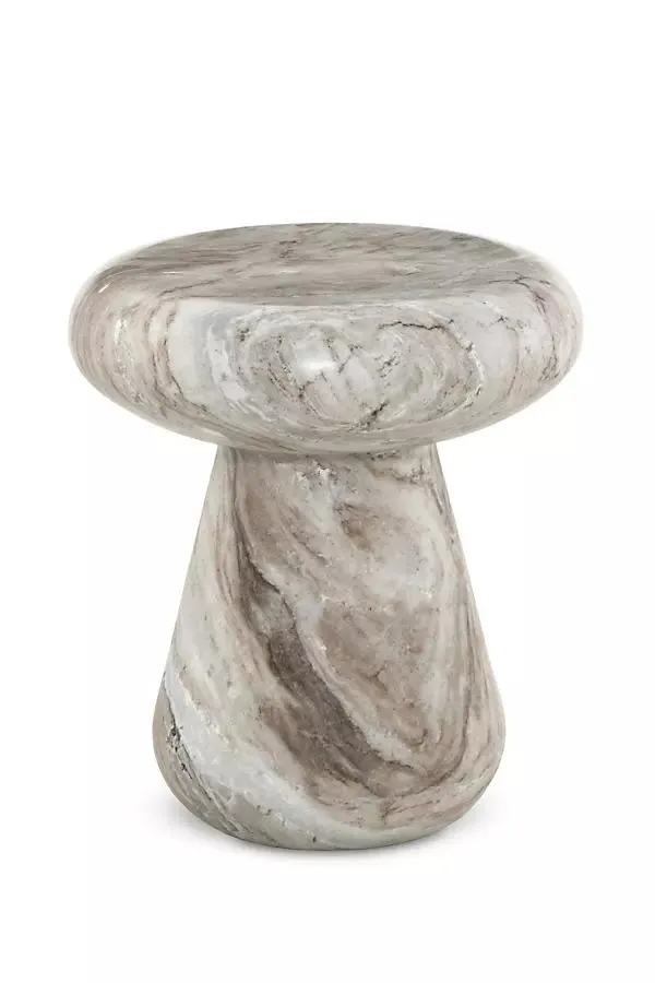 Pablo Indoor/Outdoor Round Marble End Table