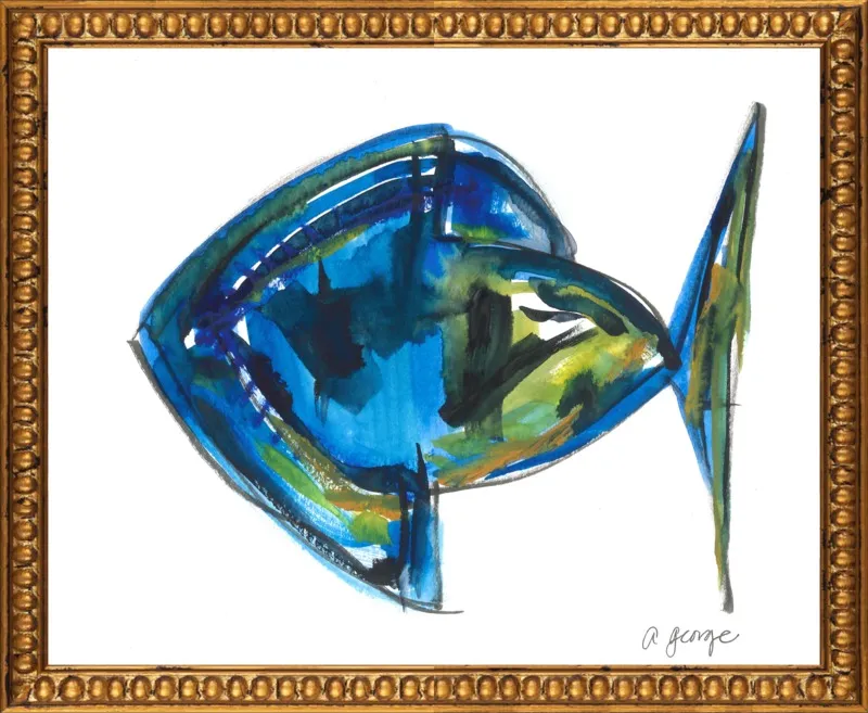 Asbtract Fish by Anthony George for Artfully Walls