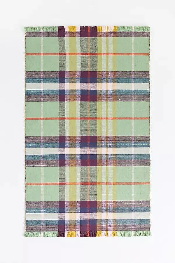 Vienna Indoor/Outdoor Flatwoven Plaid Rug