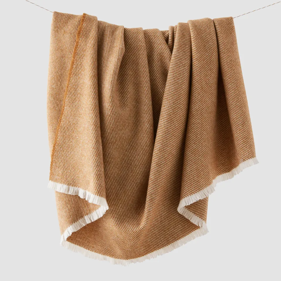 The Citizenry Maeve Merino Throw | Mustard