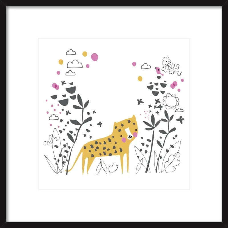 Little jungle leopard by Lizzie Mackay for Artfully Walls