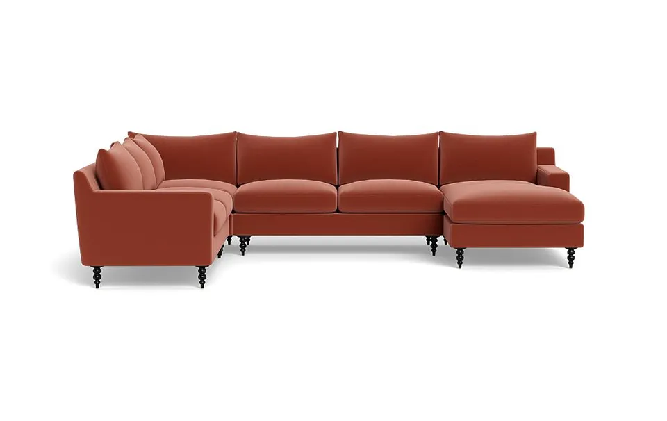 Sloan 4-Piece Corner Sectional Sofa with Right Chaise
